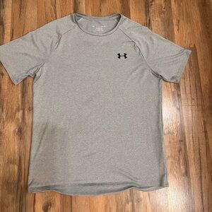 Under Armour Men's Heather Gray Short Sleeve Tee